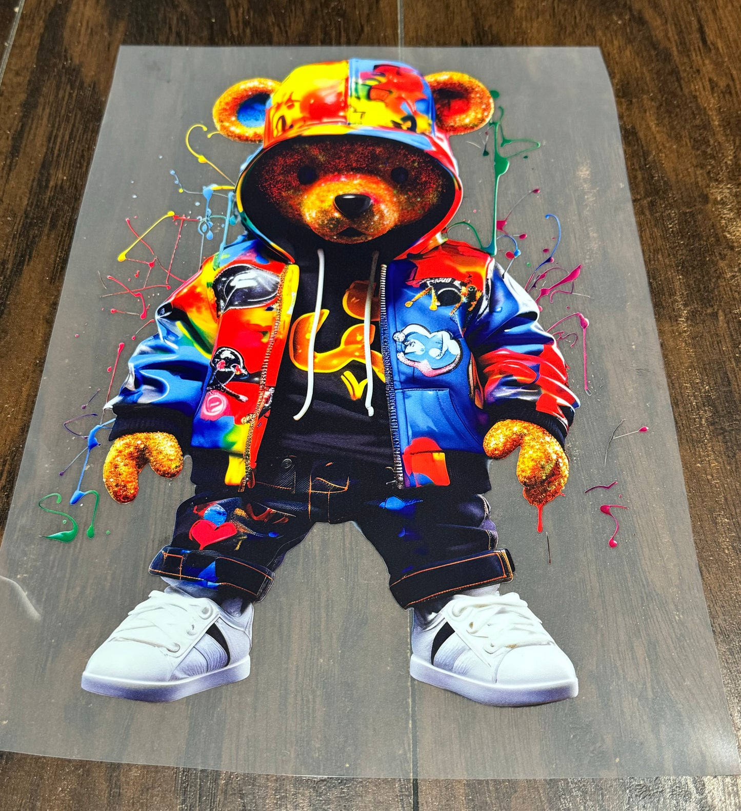 Colorful Bear DTF Transfer