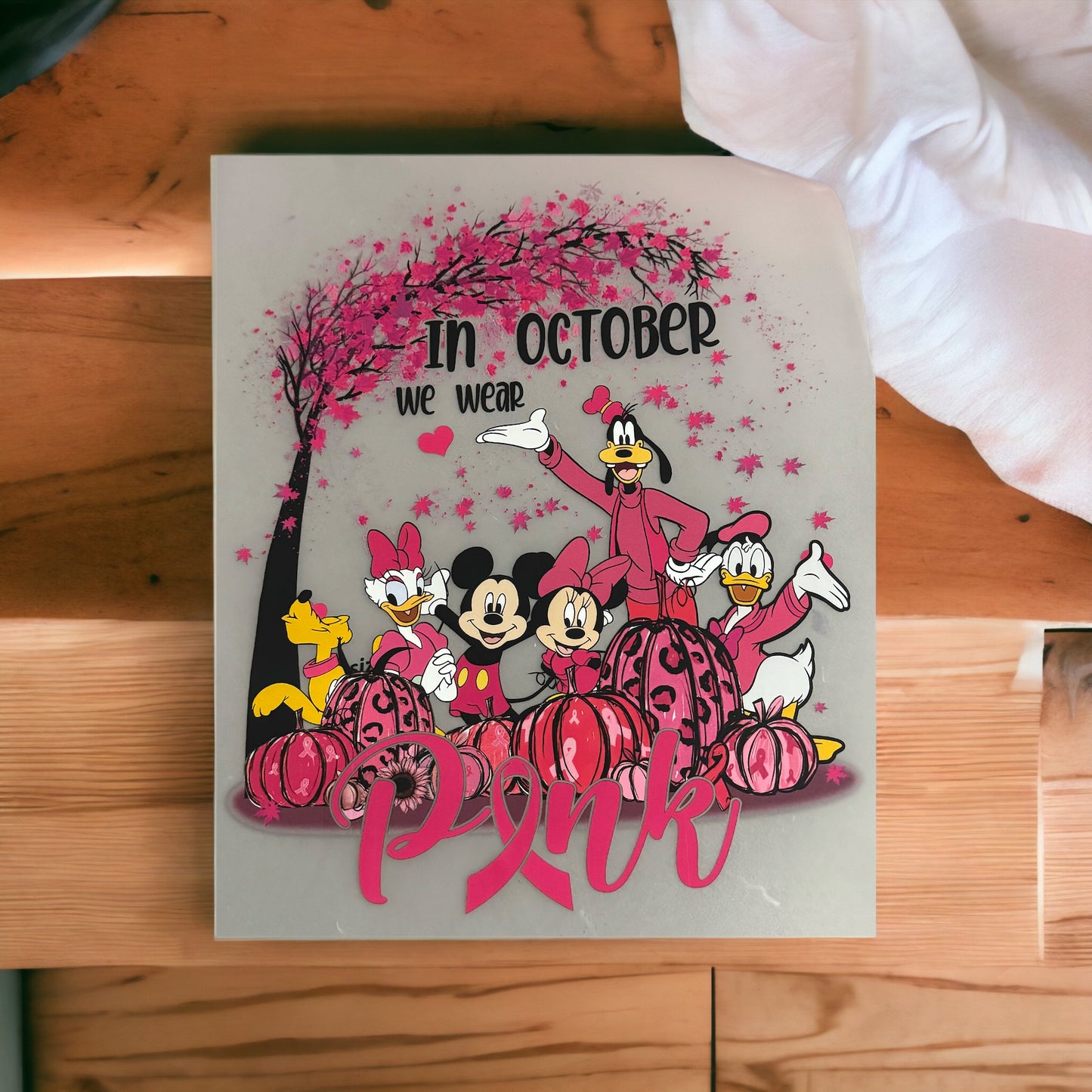 Pink Mickey Mouse DTF Transfer