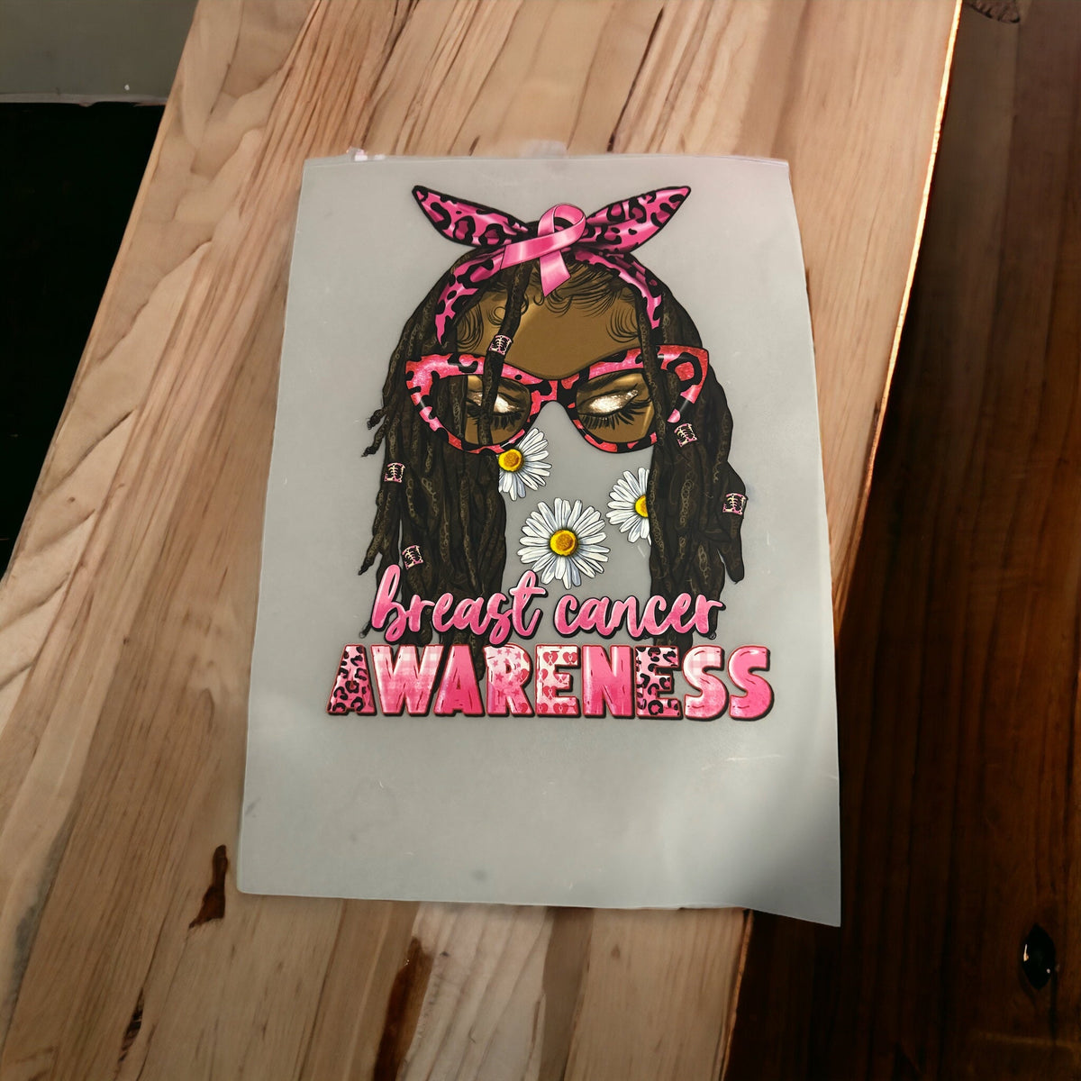 Breast Cancer Awareness Transfer Print