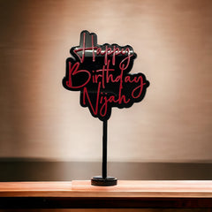 Personalized Acrylic Cake Topper