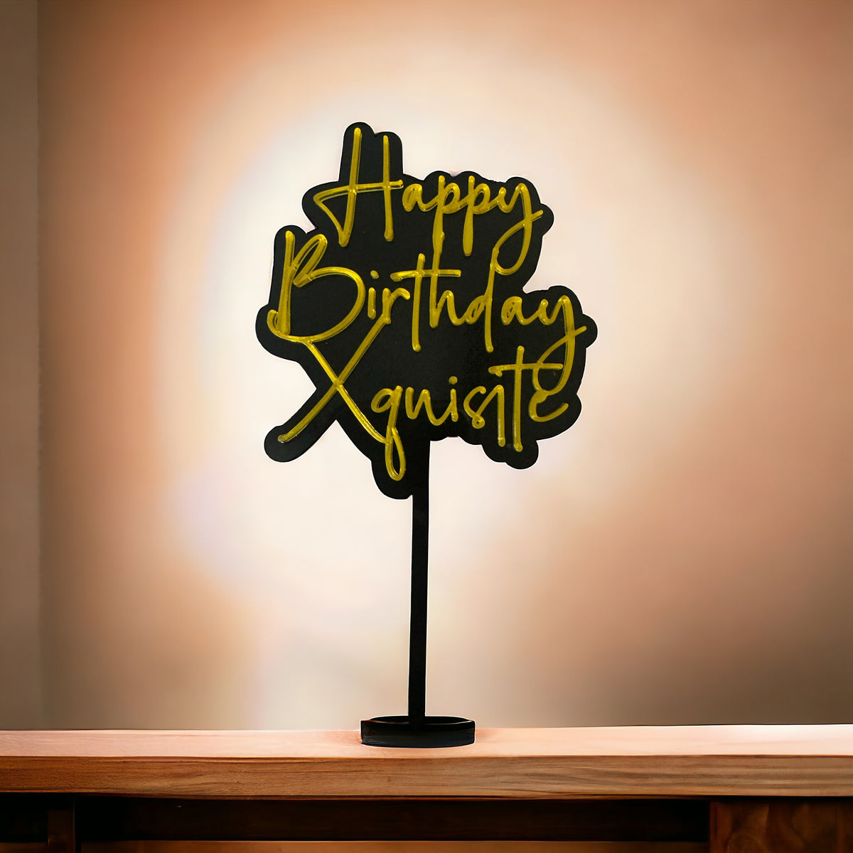 Personalized Acrylic Cake Topper
